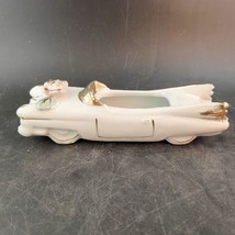 Vintage Gilded Bone China Finned Cadillac Car, Capadimonte Style, Japan - £10.45 GBP