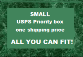 ALL YOU CAN FIT - SMALL USPS PRIORITY FIXED RATE BOX - £0.00 GBP