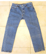 Levi&#39;s 501 Blue Jeans-38x34-Men&#39;s-Button Fly - £29.88 GBP