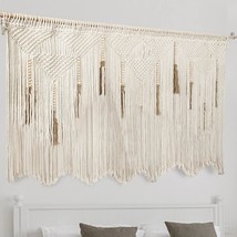 Extra Large Macrame Wall Hanging 70.8&quot;  39&quot; Boho Tapestry Woven Wall Decor- Cott - £61.40 GBP