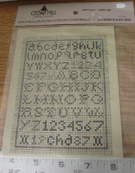 Primary image for Pattern: Cross Stitch "Antique Alphabet"
