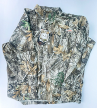Habit Realtree Shirt XL Camo Leaf Scent Factor Button Up Long Sleeve Breathable - £19.07 GBP