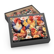 Personalised/Non-Personalised Puzzle, Chickens/Rooster, awd-309, (120, 252, 500- - £19.94 GBP+
