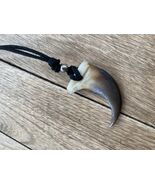 Unisex handmade bear claw necklace /Tribal collier homme griffe d'ours - $28.00