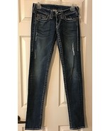  True Religion Distressed Jeans Stella Big T Women&#39;s size 25- Hard to Find! - $62.80 CAD