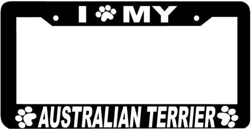 Australian Terrier Dog paw print License Plate Frame - $4.49