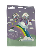 Gabba Goods Unicorn Earbuds Headphones with Mic, White Cable NEW Sealed - £7.64 GBP