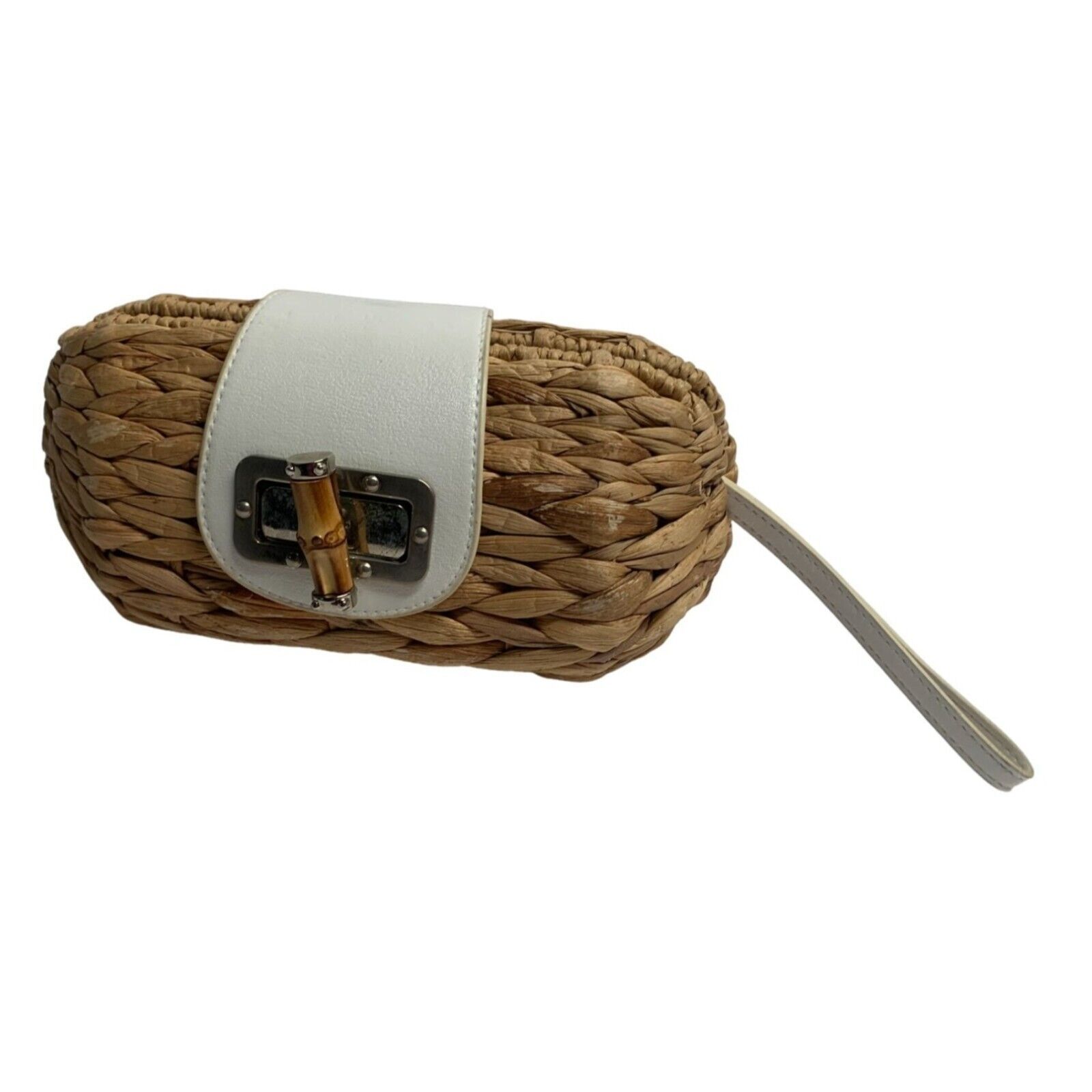 Primary image for Cato Purse Natural Straw Wristlet Handbag Clutch Basket