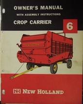 New Holland 6 Crop Carrier Forage Wagon Operator&#39;s Manual - 1967 - $10.00