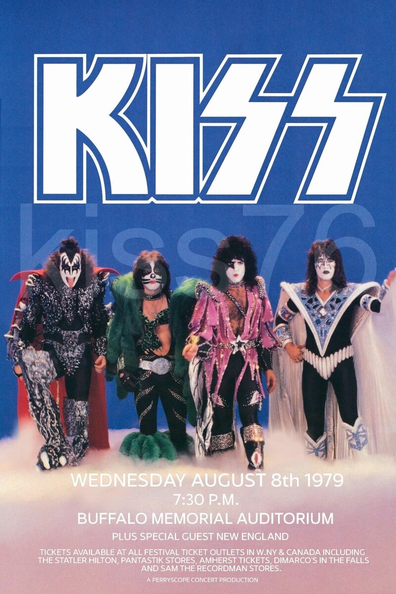 KISS Dynasty Aug 8, 1979 Buffalo Mem Auditorium Custom 20 x 30