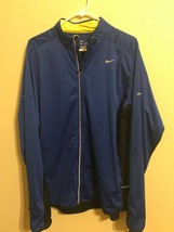 Men&#39;s Nike Dry Fit Running Training Jacket XL Extra Large Blue New NWT - £40.99 GBP