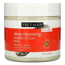 Freeman Beauty, Deep Cleansing Powder-To-Clay Beauty Mask, 13 oz (370 g) - £9.48 GBP