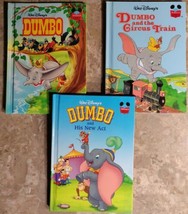 Lot Of 3 Walt Disney&#39;s Wonderful World Of Reading Books - Dumbo - £6.47 GBP
