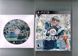 Madden NFL 17 PS3 Game PlayStation 3 Disc &amp; Case No manual - $33.98