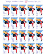 OLYMPIC WINTER GAMES Vancouver 2010 - (USPS) MINT .44 cent  STAMP SHEET ... - £11.95 GBP