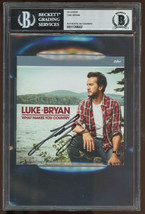 Luke Bryan signed 2017 What Makes You Country Beckett/BAS Slabbed CD Cover/Bookl - £164.62 GBP