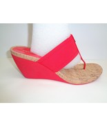 BCBG BCBGeneration Size 9.5 M MARINAA Red Wedge Heel Sandals New Womens ... - £94.40 GBP