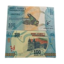 2017 Madagascar 100 Ariary Frog &amp; Cathedral Design Note UNC - €2,42 EUR