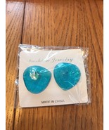Fashion Ear Studs Earrings Gift Blue Ships N 24h - $12.60