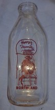 Des Moines, IA Northland Milk Hopalong Cassidy Hoppy&#39;s Favorite Milk Bottle Boyd - £33.09 GBP