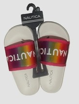 Nautica Girls Metallic Slides Sandals Size 13 New With Tags - $211.44 MXN