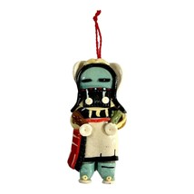 Native American Kachina Doll Ornament - Handcrafted Ceramic Colorful Det... - £17.47 GBP