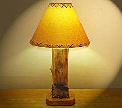 Lodge Cabin Decor Table Lamp..The Caribou Mountain Lamp w/Moose Metal Sculpture  - £143.84 GBP