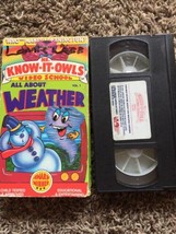 Mr. Know It Owls Video School All About Weather VHS video 1989 - $6.55