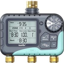 3 Zone Water Timer with Brass Inlet &amp; Waterproof Design for Efficient Ir... - $196.96
