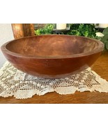 Vintage 1960s Haitian Hand Carved Wood Bowl 11.5&quot; Rustic Primitive Decor... - $714.05 MXN