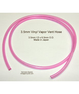 Motorcycle 3.5 mm OE Vapor hose Clear Vinyl w/ Red Tint 1 Meter Honda Su... - £5.27 GBP