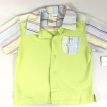 Little Boy &quot;Surf&#39;s Up&quot; Button Down Shirt Baby Boy Size 18 Months NWT - £8.51 GBP