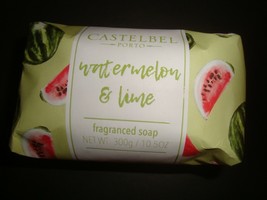 New Castelbel Made in Portugal 10.5oz/300g Luxury Bath Bar Watermelon &amp; Lime - £10.25 GBP