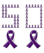 50 Pancreatic Cancer Ribbon Lapel Pin Illness Awareness Jewelry Quality ... - $919.57 MXN