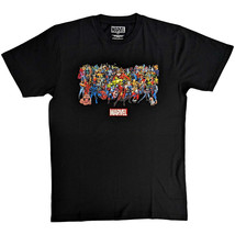 Marvel Heroes Full Cast T-Shirt Black - £23.13 GBP+