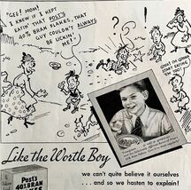 Post Bran Flakes Cereal Wortle Boy 1934 Advertisement Full Page Comic DWU1 - $29.99