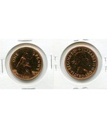 1970 Great Britain One Penny Coin Proof QEII - $6.13 CAD