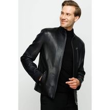 The Blanchard Black Leather Men Jacket image 2