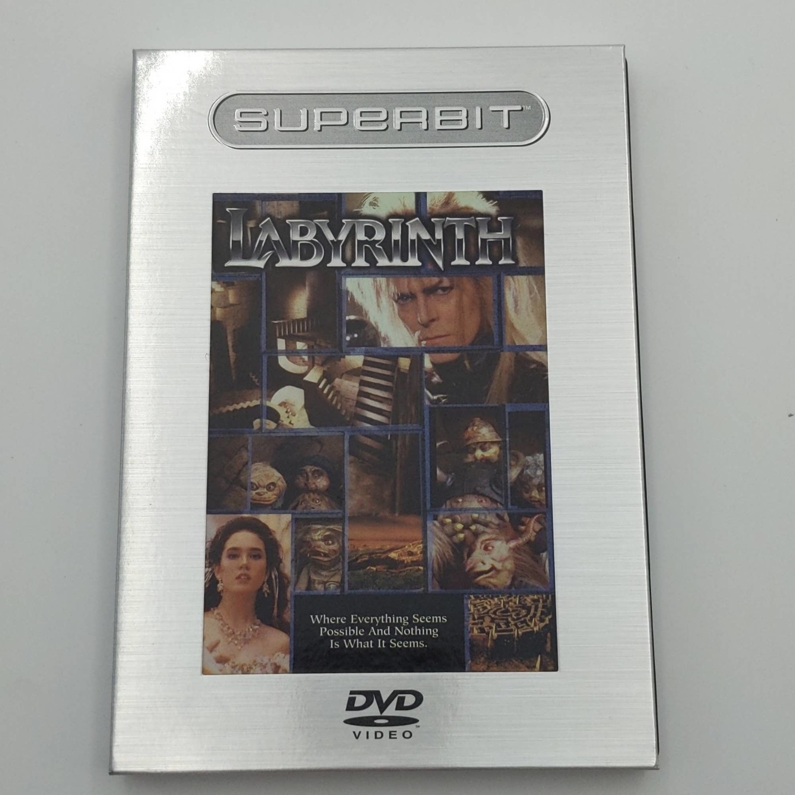 Superbit Labyrinth DVD David Bowie George Lucas Jim Henson Jennifer Connelly - $7.91