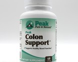 Peak Pure &amp; Natural Peak Colon Support For Heatly Bowel Function 60 Caps... - $37.62