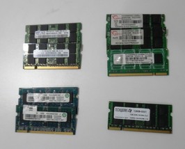 PC2 5300S DDR2 Sdram CL5 1GB 667 M Hz Ram Assorted Brands Lot Of 5 - $28.18