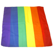 Rainbow Lgbt Flag Bandana Doo Do Rag 21&quot; X 21&quot; New Biker Cap Hat Head Wrap - £10.38 GBP