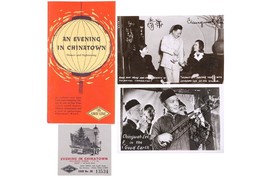 1940&#39;s Autographed Chingwah Lee Photo postcards and Evening in Chinatown San Fra - £106.83 GBP