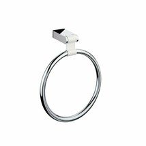 Iris small towel ring. Polished chrome-white - £68.31 GBP