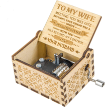 Music Box Gift for Wife from Husband, Melody You Are My Sunshine Vintage Hand Cr - £13.12 GBP