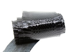 Genuine Snakeskin Snake Skin Leather Cobra Hide Closeout item Glossy Black - $213.52 MXN+