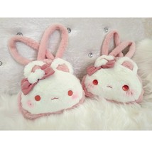 Soft Kawaii Bunny Rabbit Crossbody bag, Pink Plush Lolita bag, JK lolita Rabbit  - £32.52 GBP