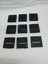 (9) 1&quot; Inch Square Miniature Bases With A Slit - $11.87