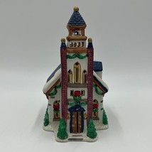 Vintage 1998 Trim a Home Porcelain Church Cathedral Hand Painted Collect... - $32.38