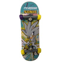 Tech Deck Finesse Skateboard Silver Sonic the Hedgehog Series 13 Fingerb... - £34.90 GBP